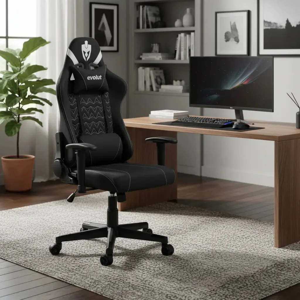Cadeira Gamer Evolut Eg-931 Arrow Cor Preto