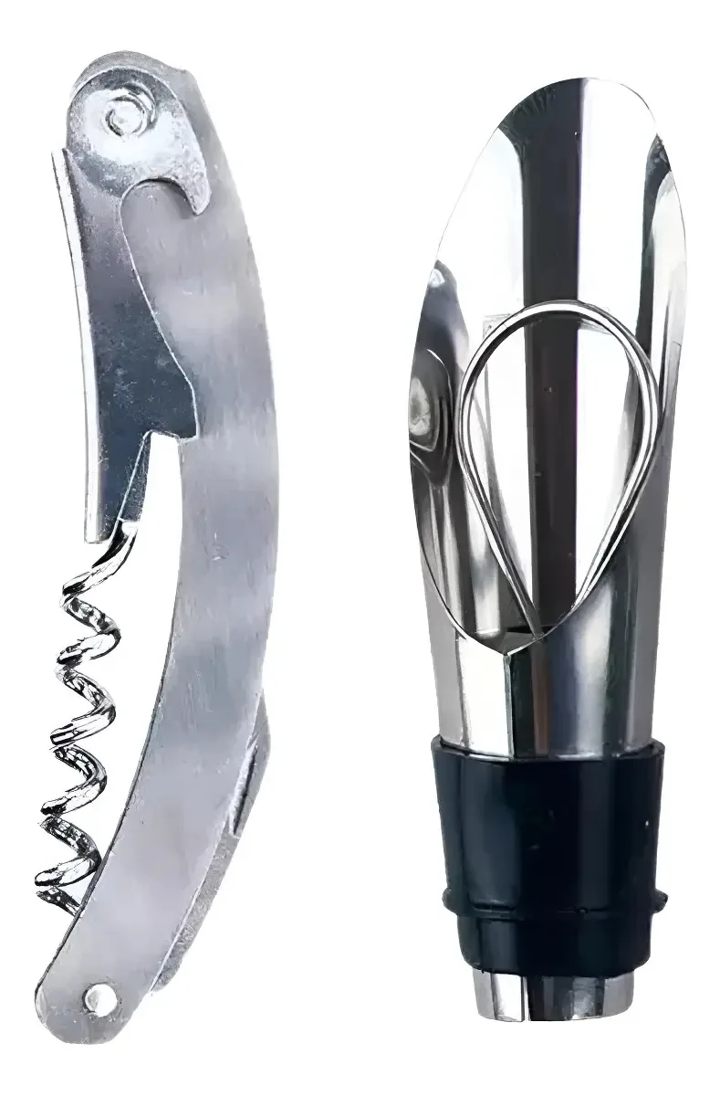 Acessorios P/ Vinho C/ Saca Rolha Bico Dosador