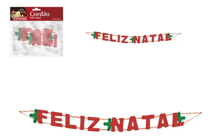 Cordao Feliz Natal 120cm