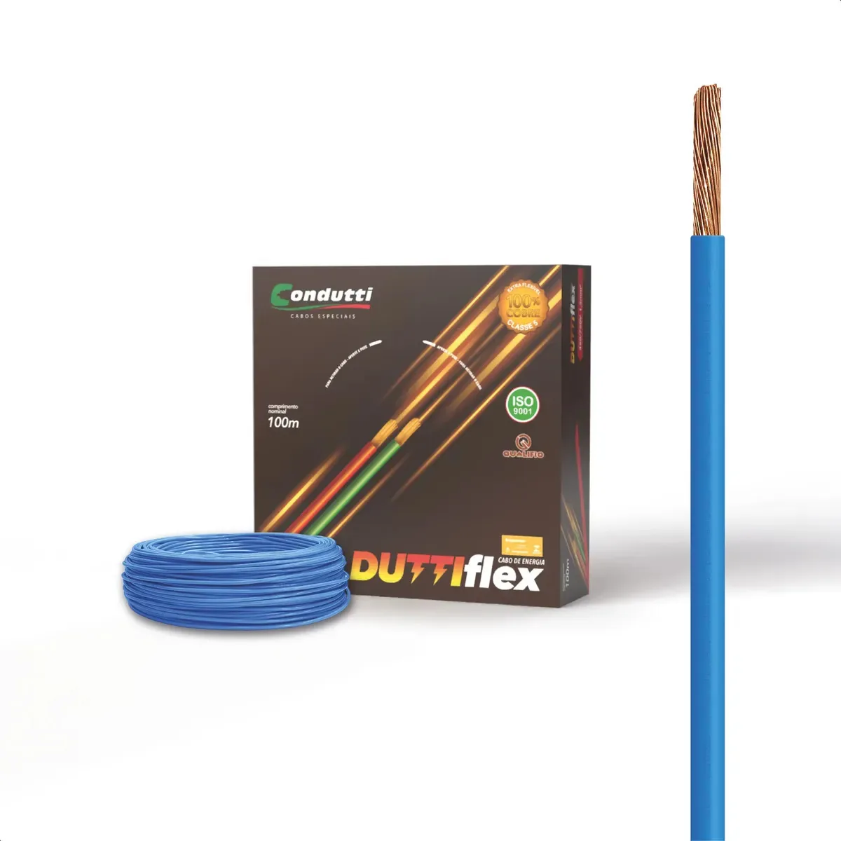 Cabo Elétrico Flexível Duttiflex Condutti 1,5mm² Azul Para Instalações 450/750V