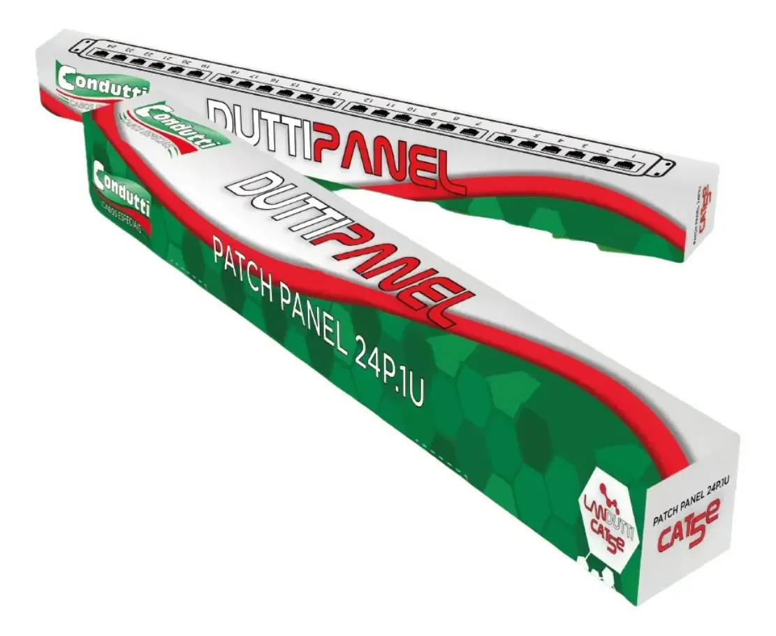 Patch Panel De 24 Portas Utp - Cat5e