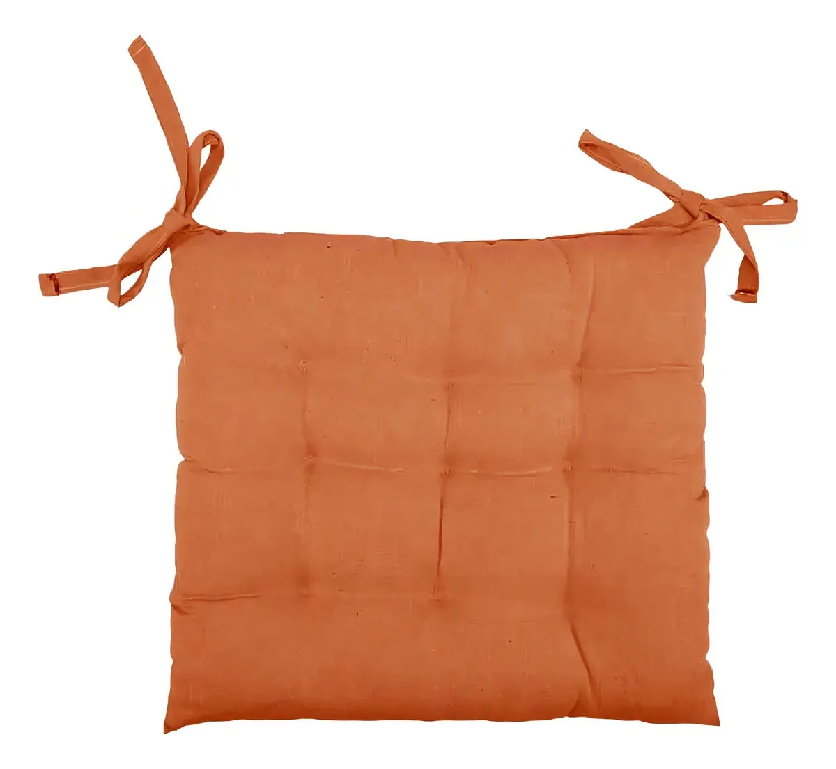 Almofadas Futton Caioba Para Assento De Cadeira Cor Terracota