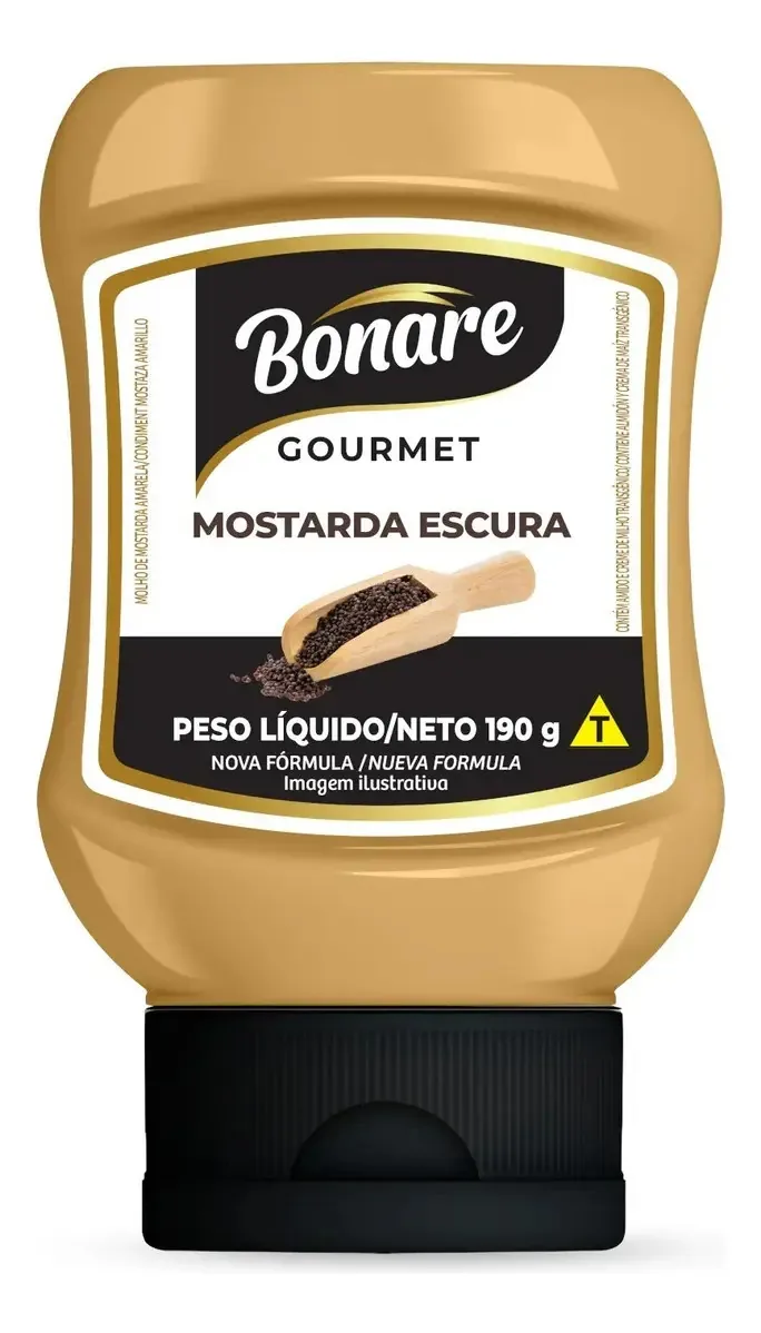 Mostarda Escura Bonare Gourmet Squeeze 190g