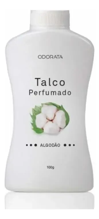 Talco Perfumado Desodorante Algodão 100g.- Odorata