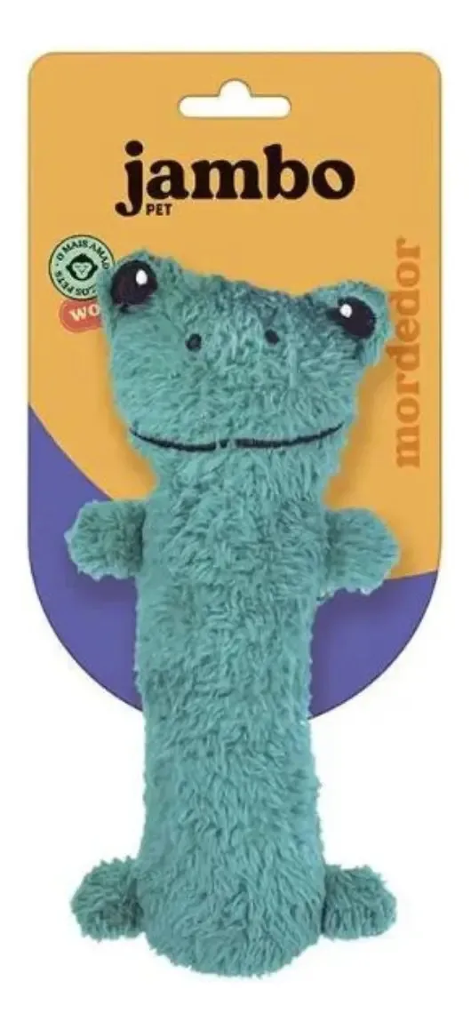 Brinquedo Para Cães Mordedor Barriguinha Plush Sapo Verde Jambo Pet