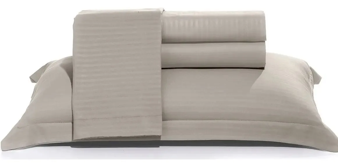 Jogo Roupa De Cama Luma Comfort - King Cor Camurça