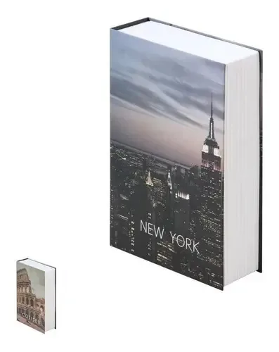 Cofre Camuflado De Livro Metal