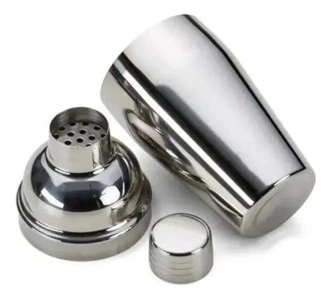 Coqueteleira Inox 350ml Drinks Bebida Misturador Caipirinha