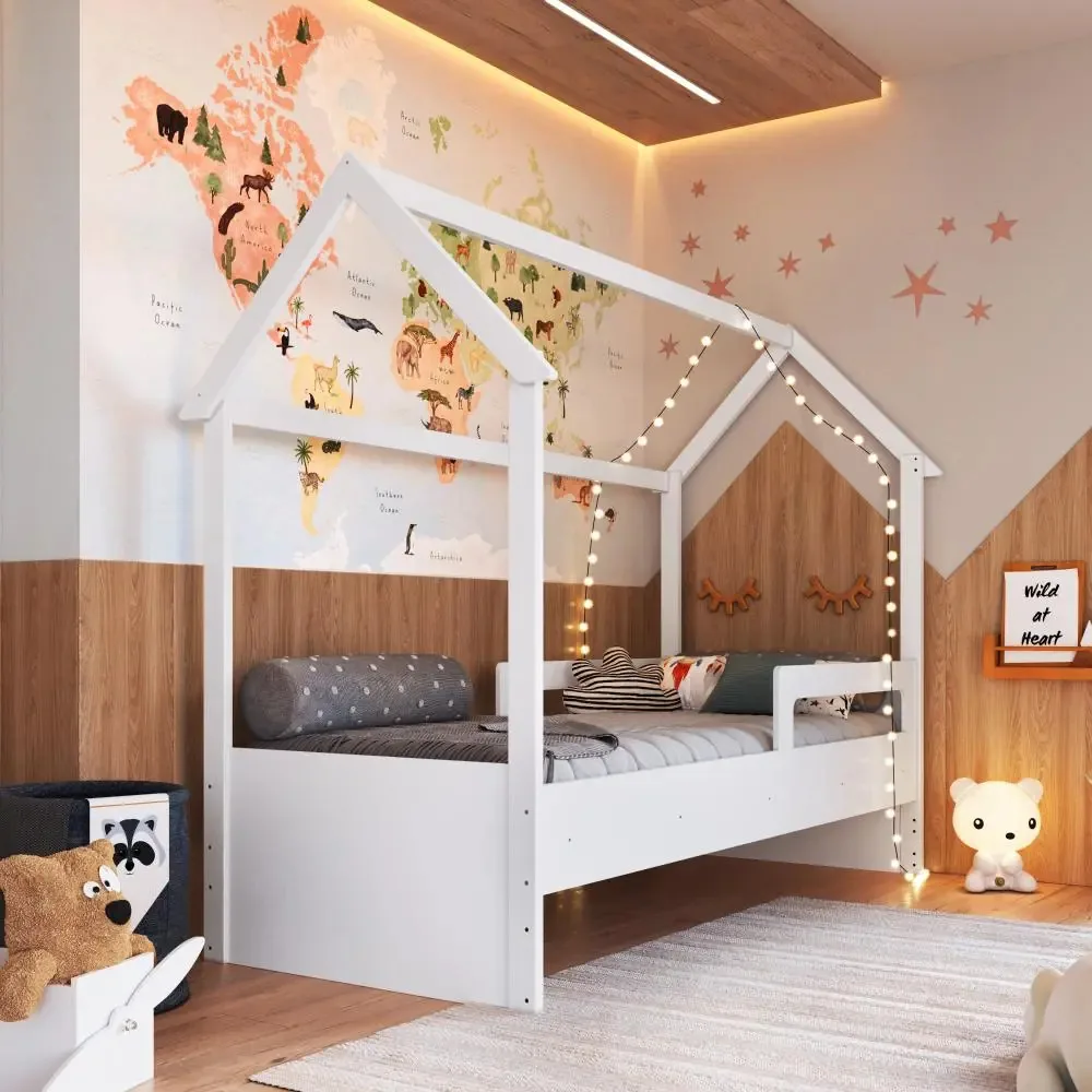 Cama Infantil Montessoriana Branca Branco