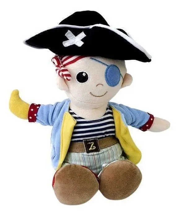 Boneco De Pelúcia Pirata Zip