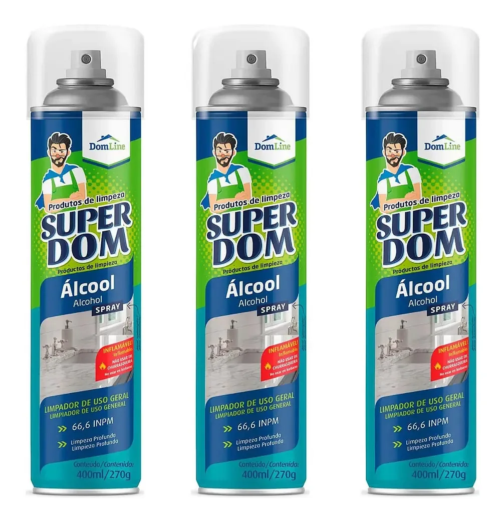 Alcool Gel 70 400ml Super Dom