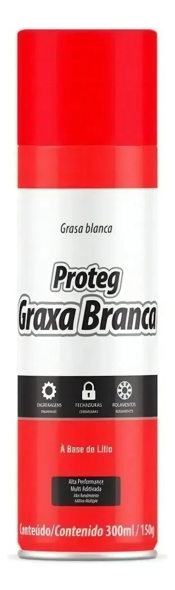 Graxa Lítio Proteg Branca - 300 Ml