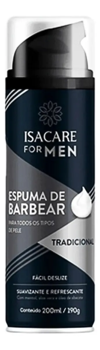 Espuma De Barbear Tradicional Isacare 200ml