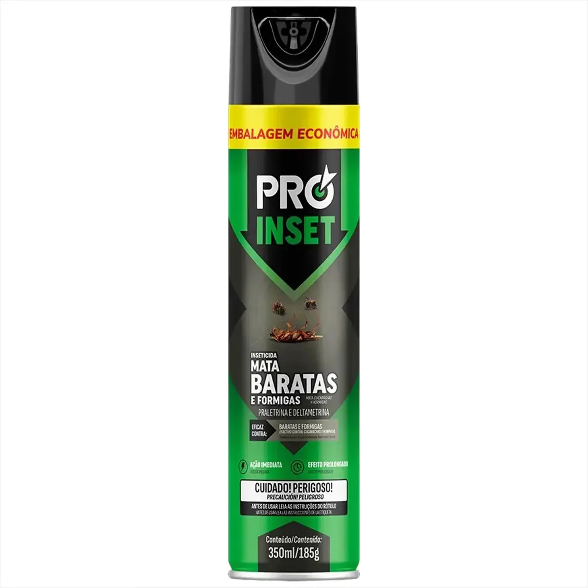 Inseticida Aerossol Mata Baratas E Formigas Proinset Frasco 350ml Spray Embalagem Econômica