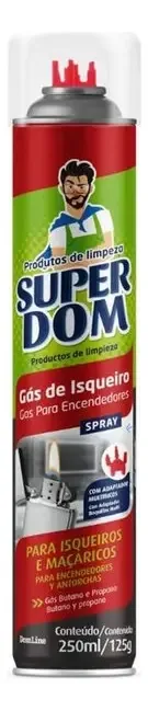 Gas Isqueiro Super Dom 250ml 210245 Baston