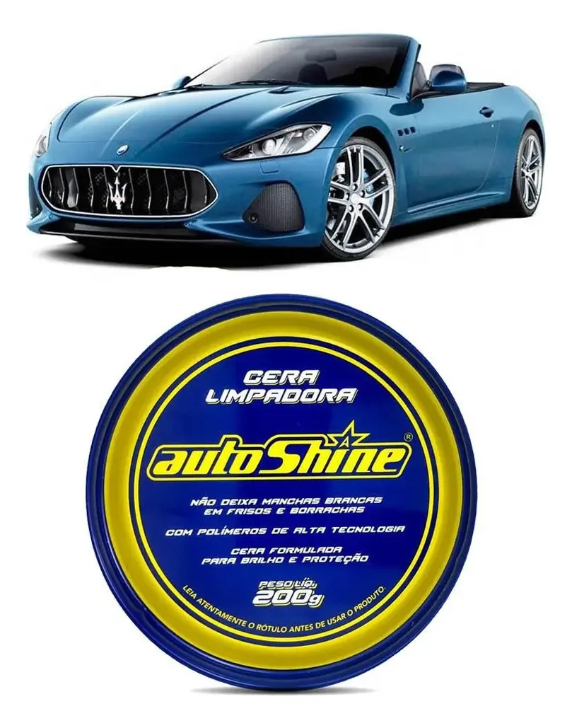 Cera Autoshine Limpadora Automotiva 200g
