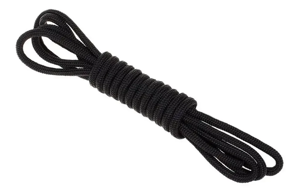 Corda Suporte Gpf 6mm 5m Preto Polipropileno Náutica Camping Cargas