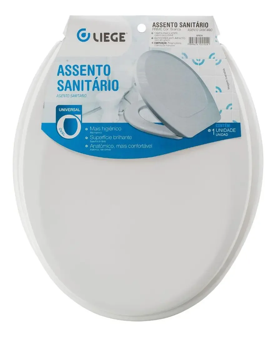 Assento Sanitário Prime Branco Liege
