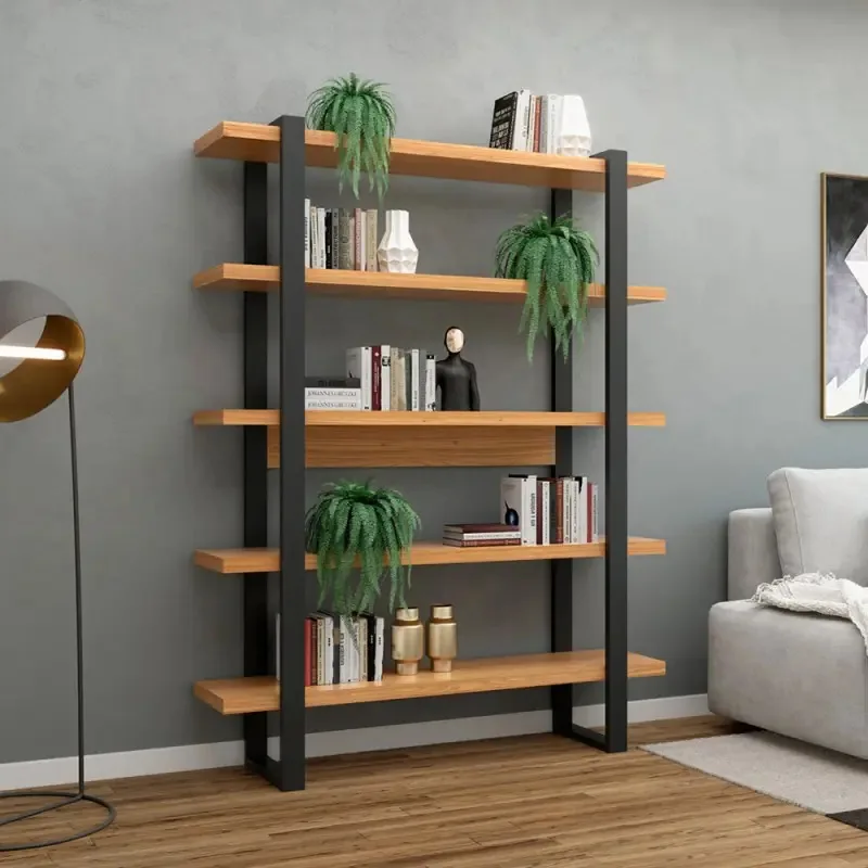 Estante Para Livros Industrial Freijó/preto - Dalla Costa Freijó/preto