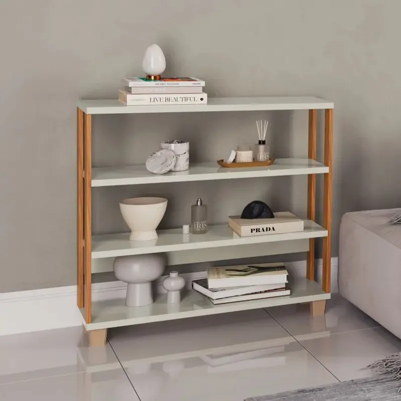 Estante Para Livros 4 Prateleiras Industrial Cor Branco