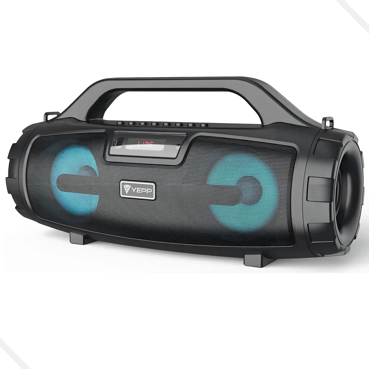 Caixa Som Música Alto Falante Bluetooth Festa Usb Carregável Cor Preto