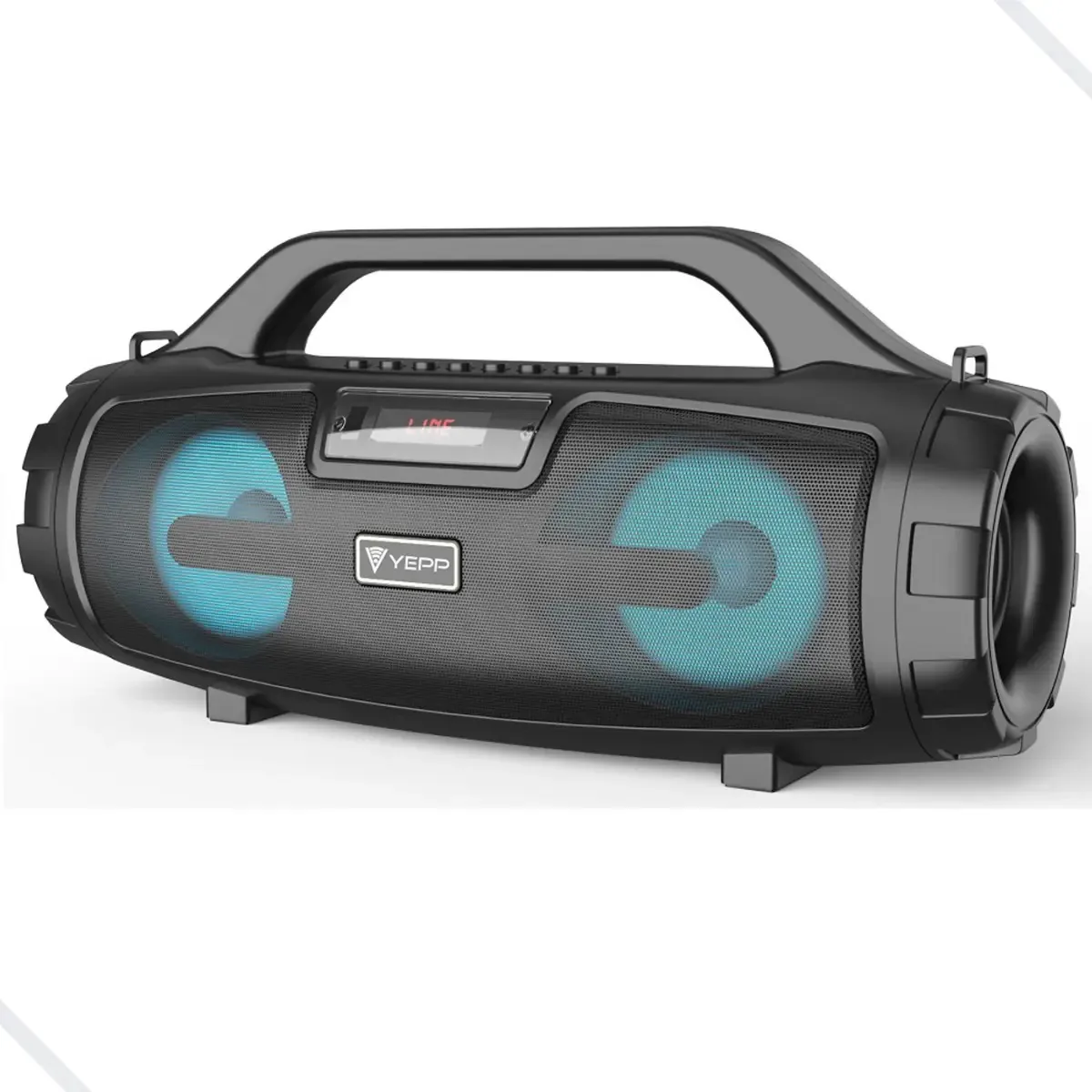 Caixa Som Música Festa Portátil Bluetooth Carregável Potente Cor Preto