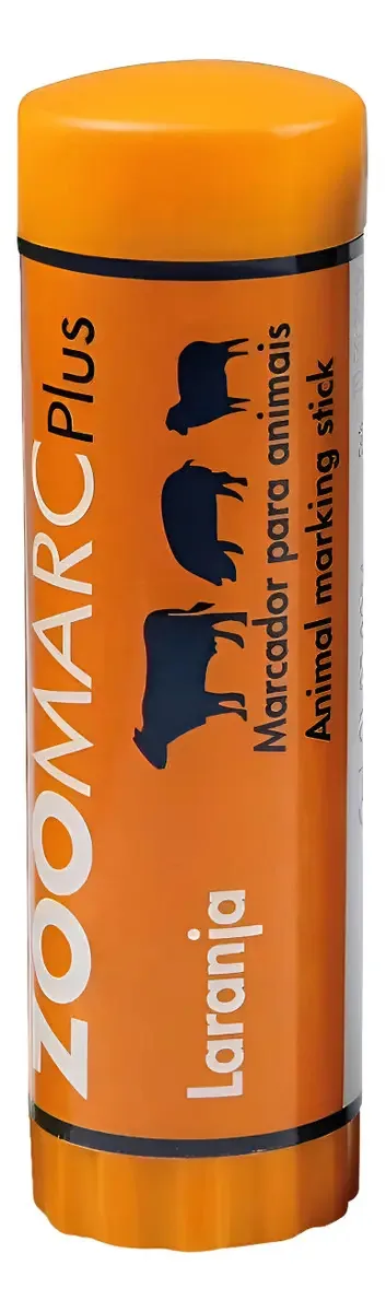 Tinta Marcadora Bastão Zoomarc Plus Laranja 68g para Bovinos e Suínos