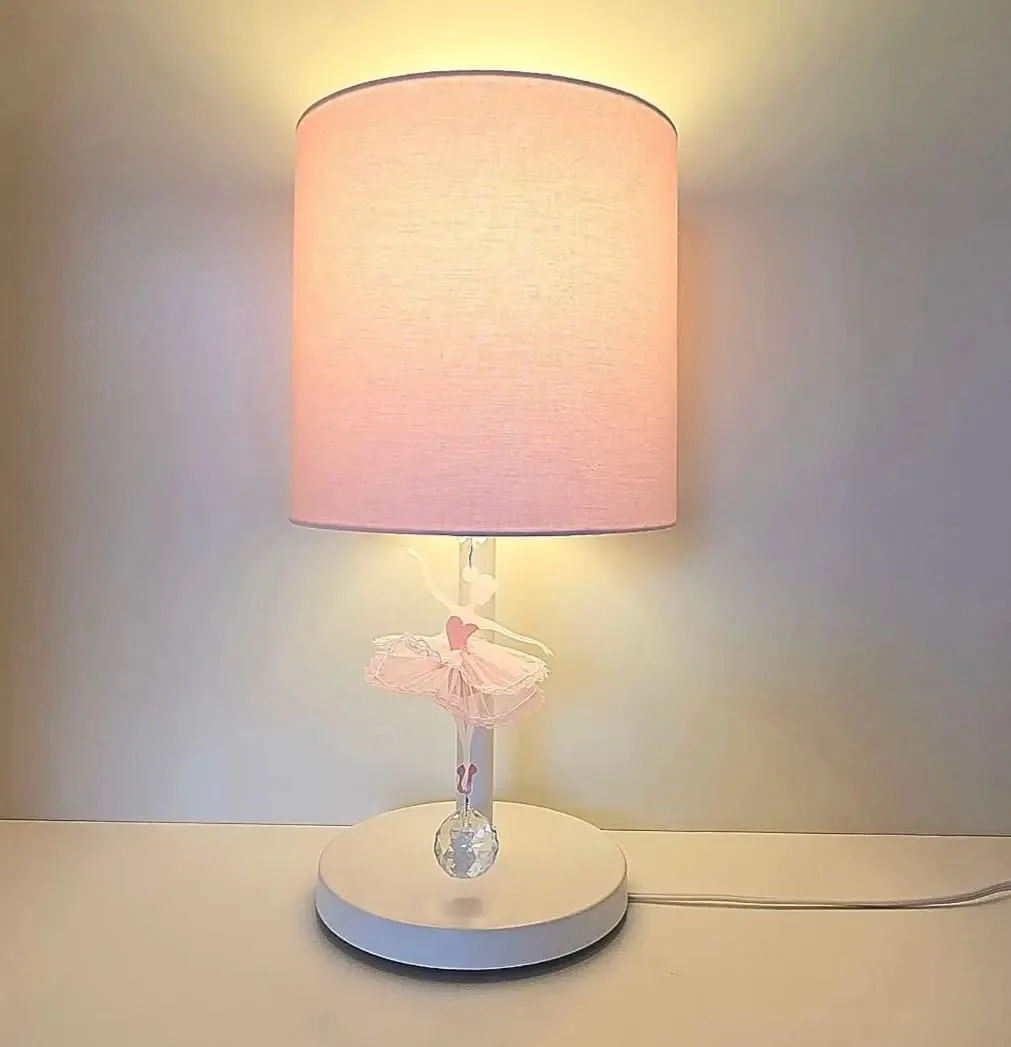 Abajur Bailarina - 1 Pingente 20x40 Rosa