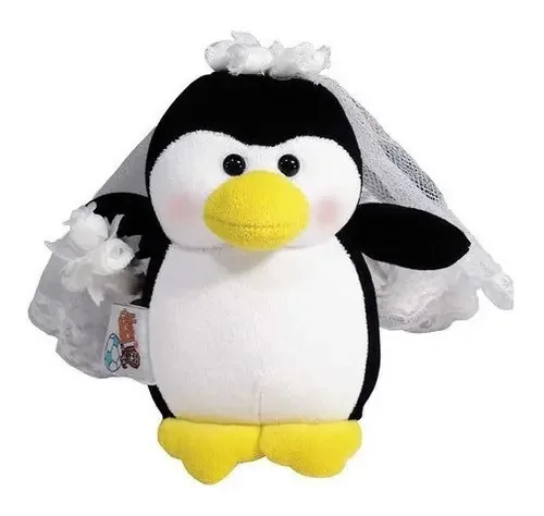 Pinguim Noiva De Pelúcia