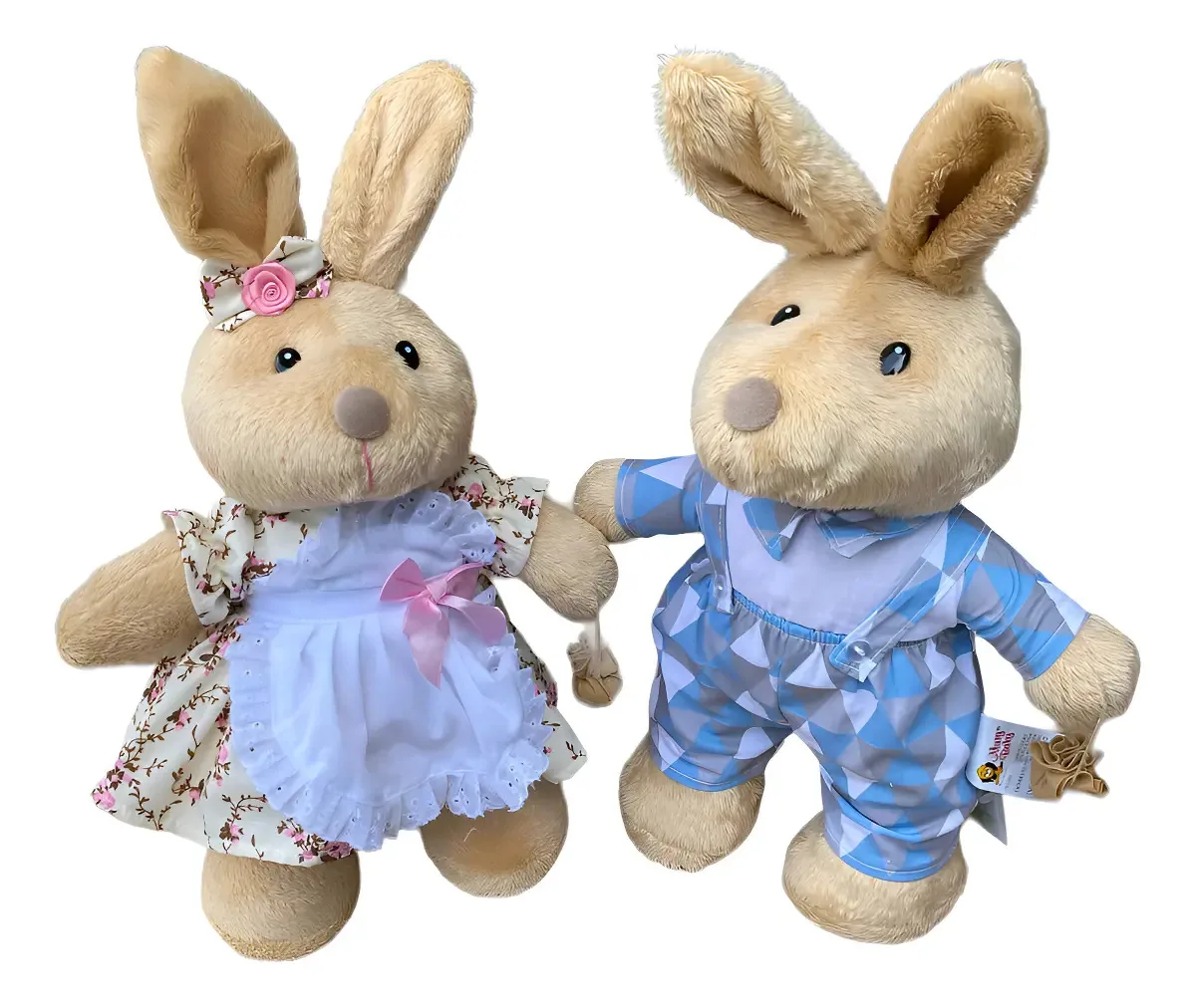 Casal De Coelhos Em Pé Poá P