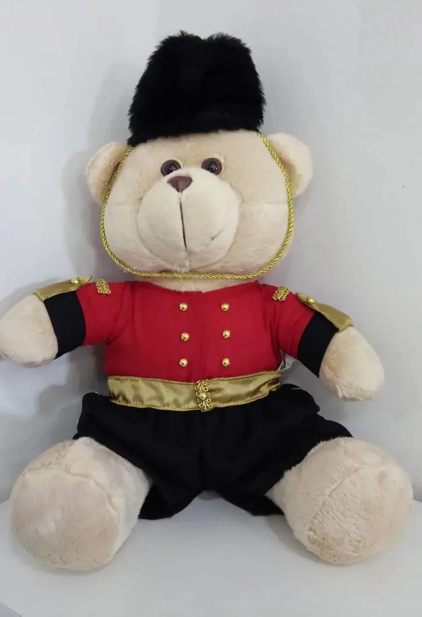 Urso De Pelúcia Soldado 40 Cm 1258 Mury Baby