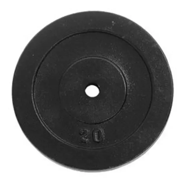4 Anilhas De 2 Kg Simples Pintada Cor Preta