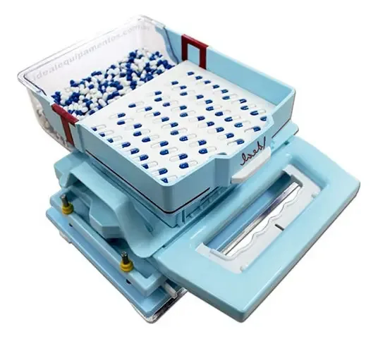 Encapsuladora Semi-automática 120 Capsulas N0 A0 Azul Manipu