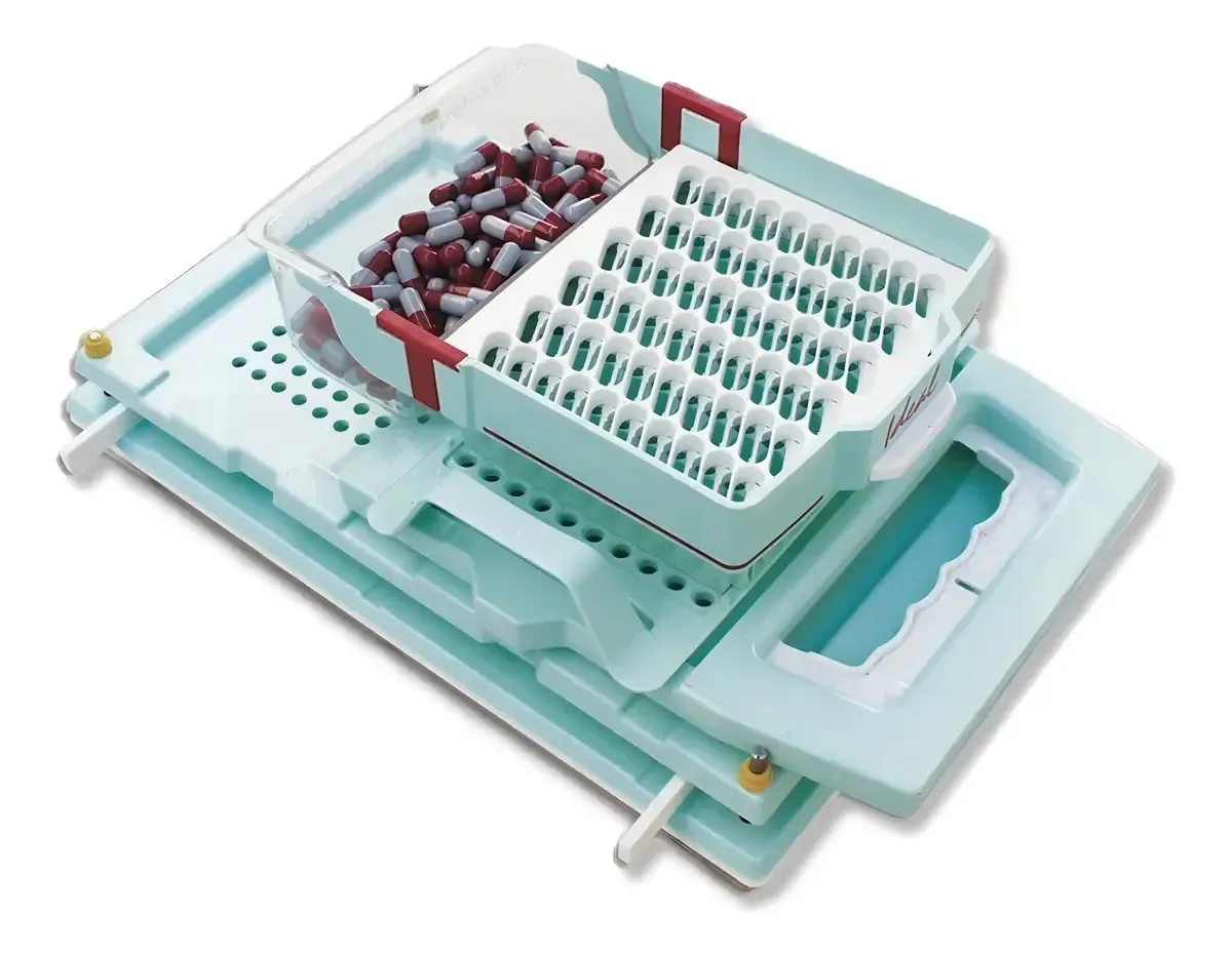 Encapsuladora Semiautomatica 240 Cápsulas N0 Azul Ideal Lab