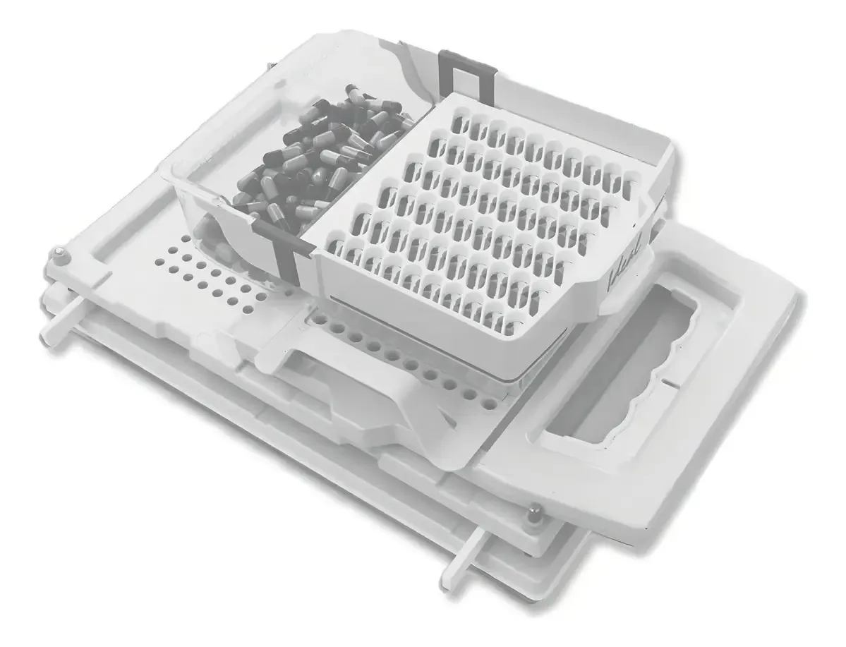 Encapsuladora Branca Semi Auto 240 Capsulas A00 Completa