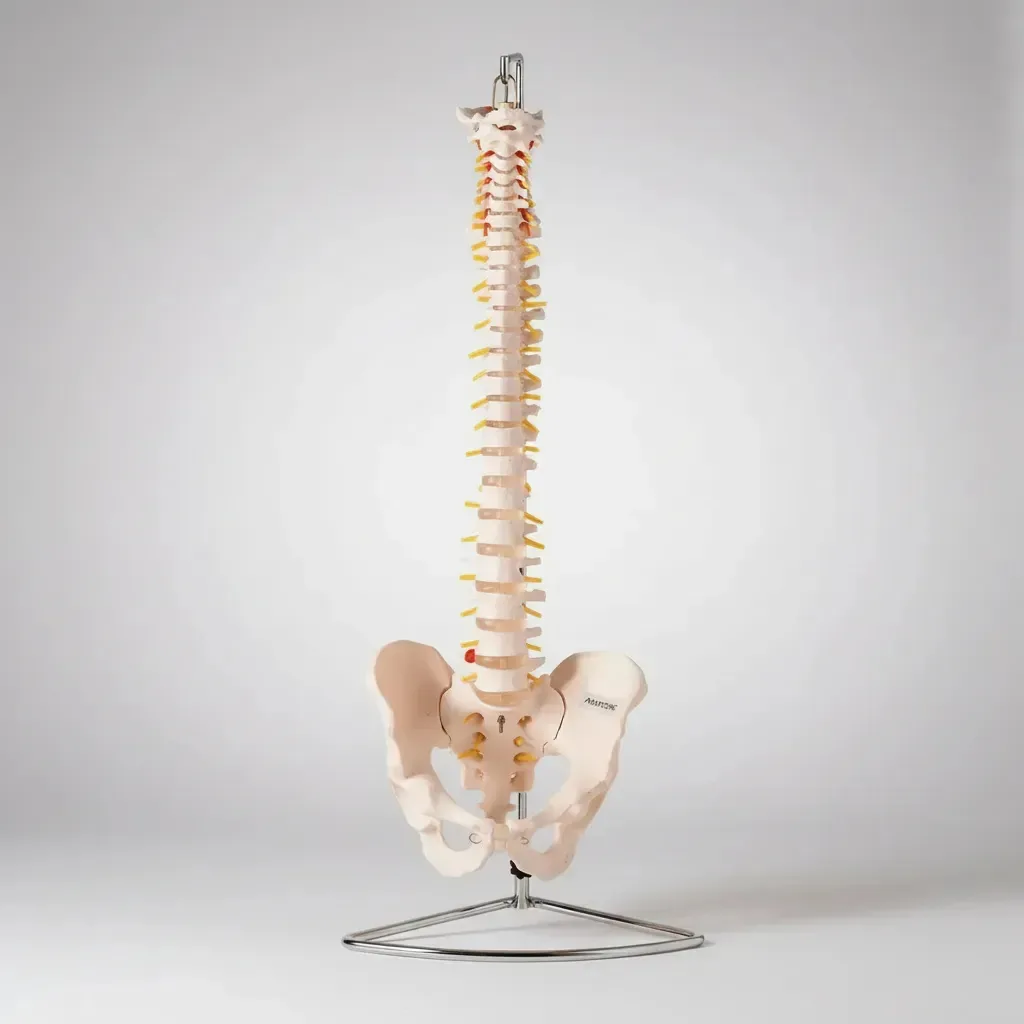 Coluna Vertebral Flexível Tamanho Real 77cm Modelo Anatômico