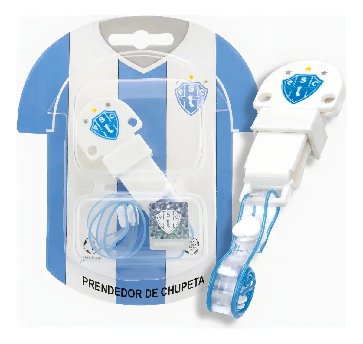 Prendedor De Chupeta Paysandu - Kids Gol Cor Branco