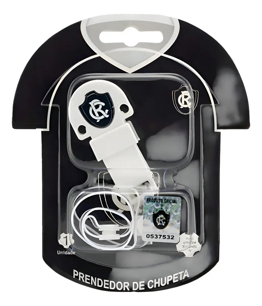 Prendedor De Chupeta Clube Do Remo - Kids Gol Branco