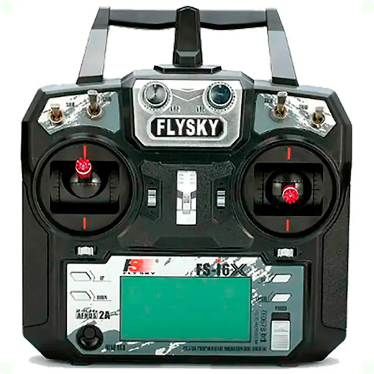 Rádio Controle Flysky FS-i6X 10CH 2.4GHz Preto com Receptor FS-iA10B