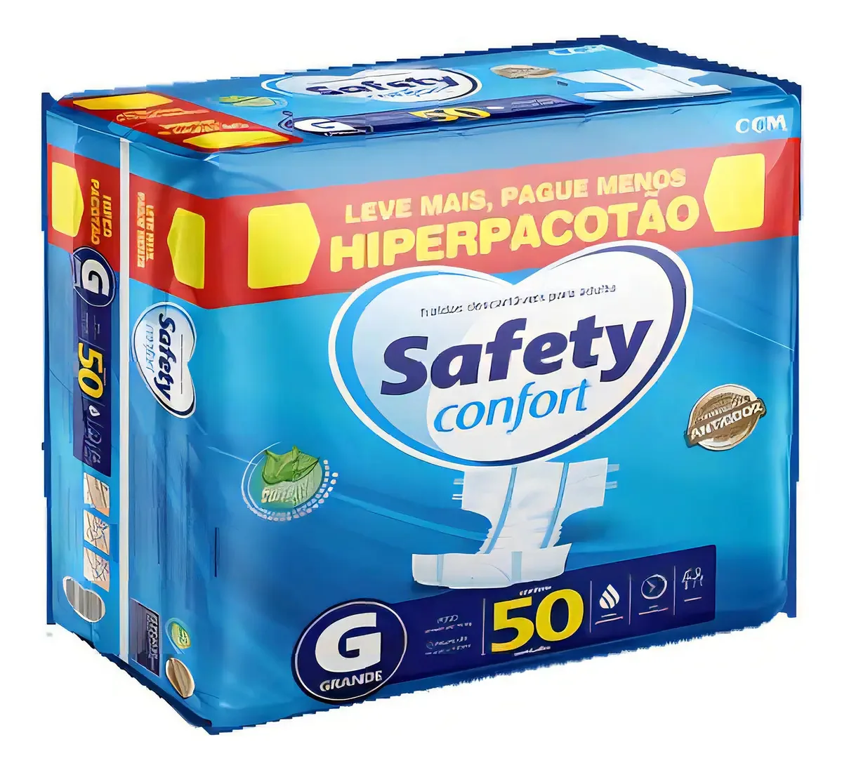 Fralda Geriatrica Safety Hiper G C/ 50un