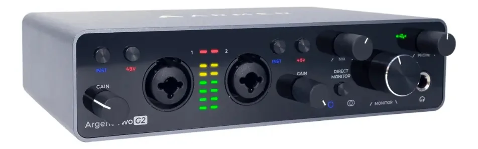 Interface de Gravação Usb Armer Argent Two G2 com Monitoramento