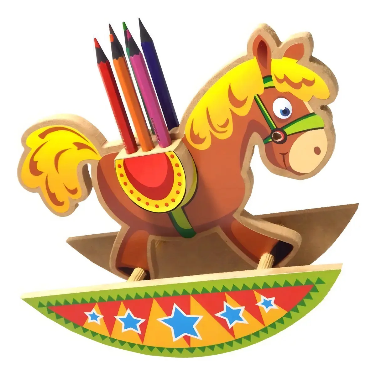 Cavalo Lápis Pedagógico Balanço - Maninho Artesanatos