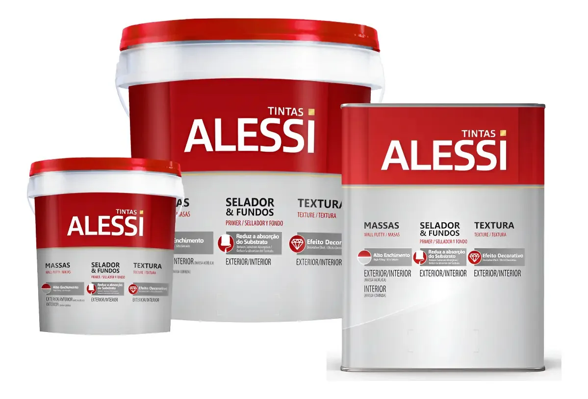 Tinta texturizada rústica Alessi 25 quilos branca branca