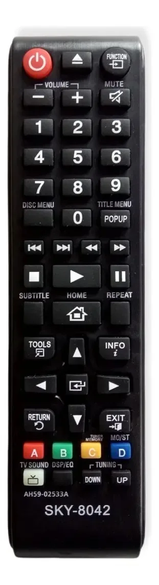 Controle Remoto Home Theater Samsung - Ht-c350 Ht - C350xaz