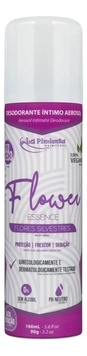 Desodorante em aerossol La Pimienta Íntimo flores silvestres