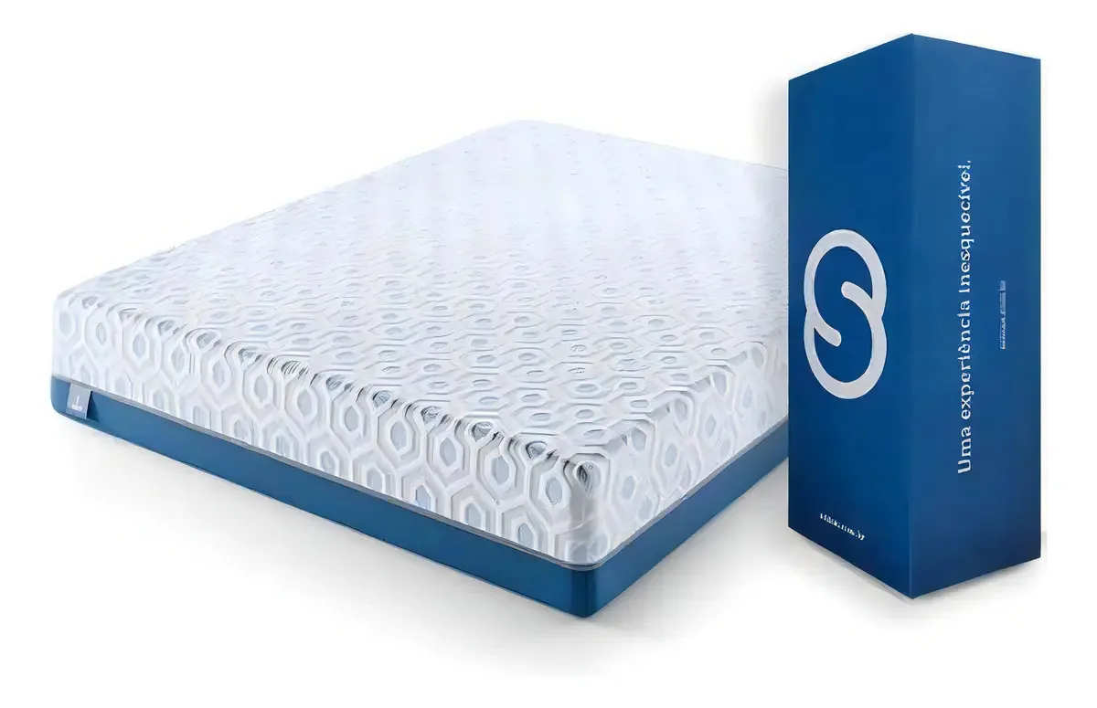 Colchão Embalado Na Caixa Sebian Conexões - Queen 198x158x30 Cor Branco