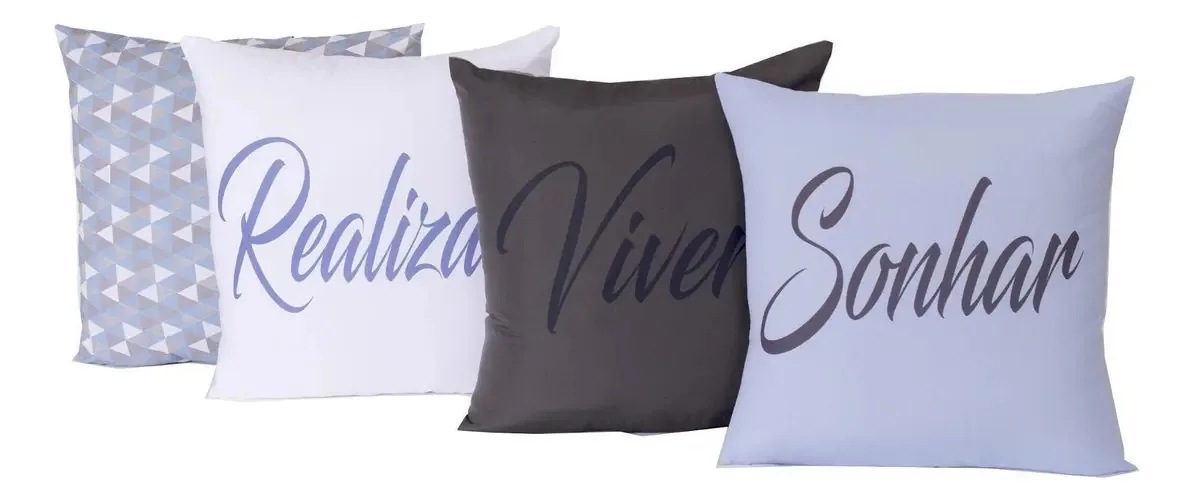 Kit De Almofadas 4777 Realizar Viver Sonhar