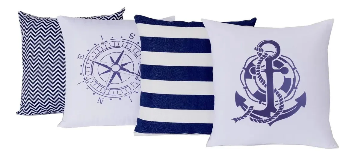 Kit De Almofadas 4778 Navy Cor Colorido