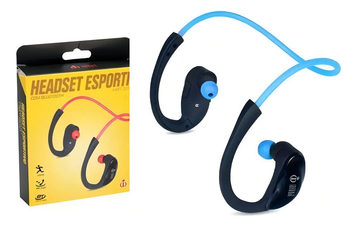 Fone Ouvido Bluetooth Esportivo Headset 4.1 Infokit Hbt-200