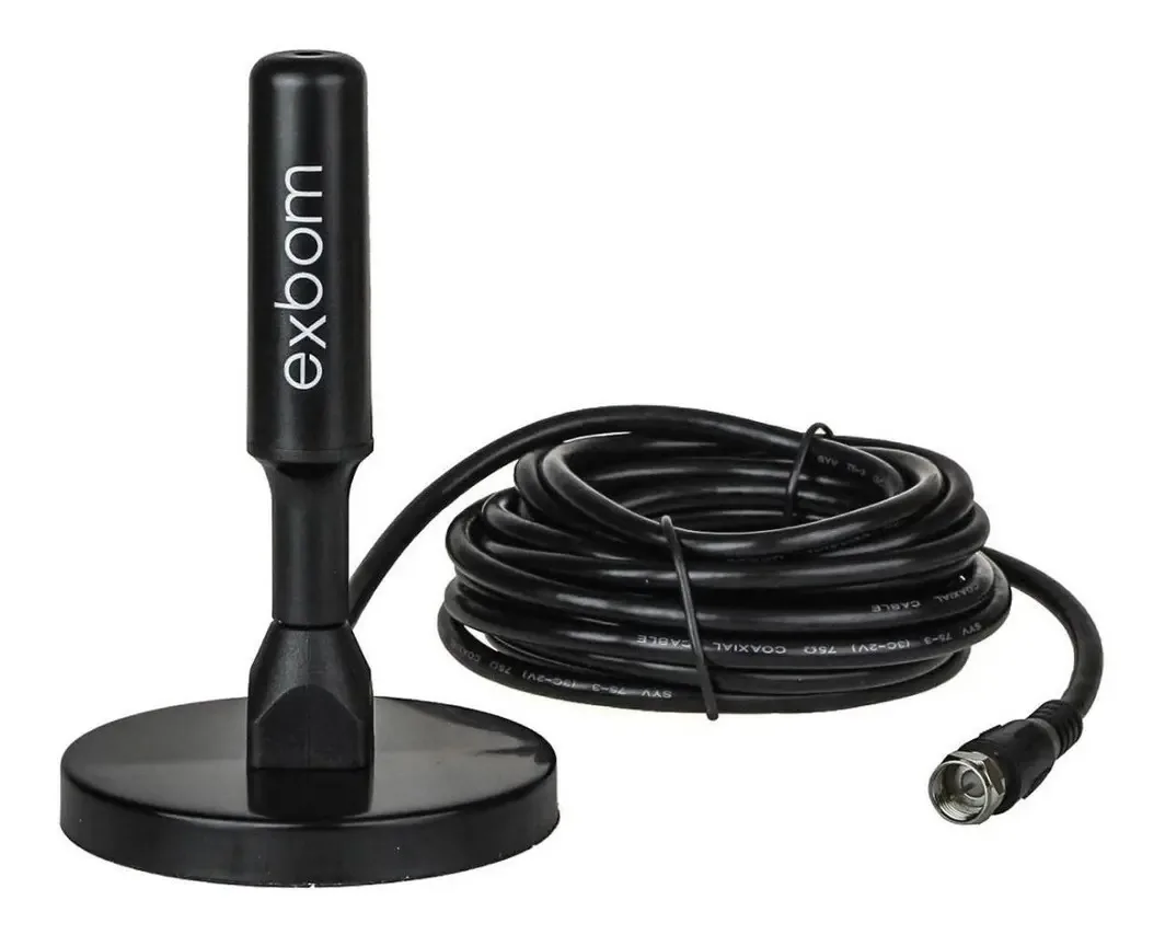 Antena Tv Digital Interna Externa Hdtv Uhf Vhf Fm 4.0 Dbi
